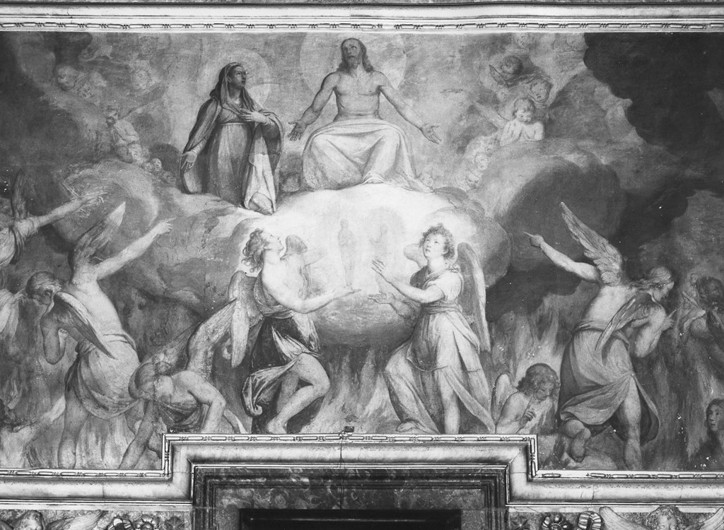 Gli angeli confortano le anime del Purgatorio e presentano a Cristo e alla Vergi
